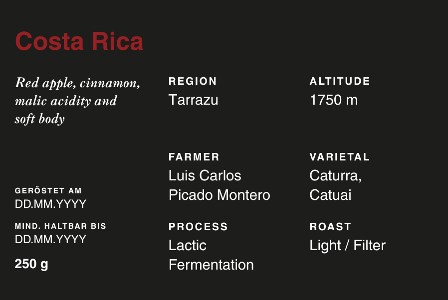 Costa Rica - Lactic Fermantation